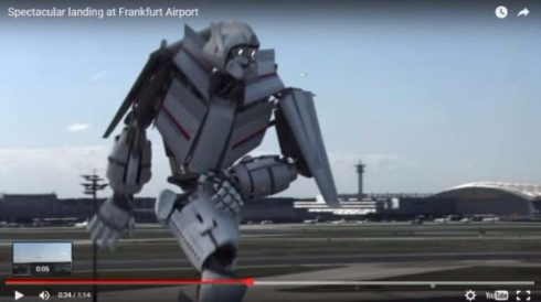 飛行機ロボット
