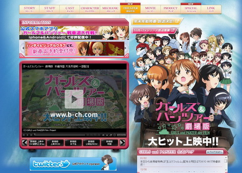 ガールズ＆パンツァー公式サイト