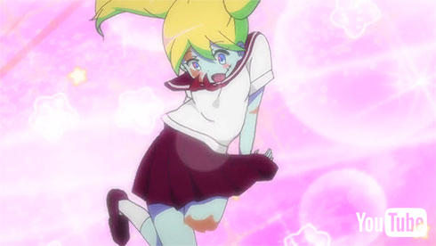 ゾンビ少女の恥じらう表情もまたいい！