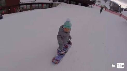 スノボ赤ちゃん