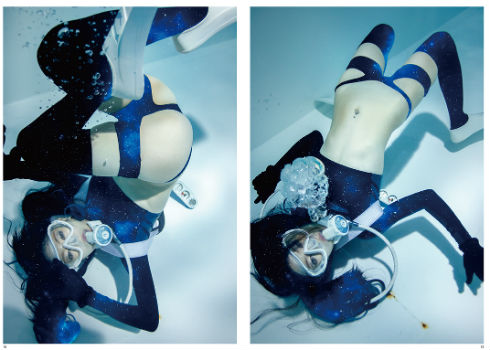 水中ニーソ　アートフレームコレクション GO DIVE／「水中ニーソ」シリーズの古賀学による最新アート