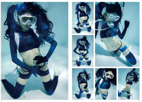 水中ニーソ新デザイン