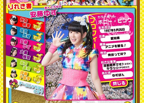 「チームしゃちほこ」安藤ゆずさん