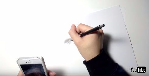 イケメンゴリラをシャープペンで