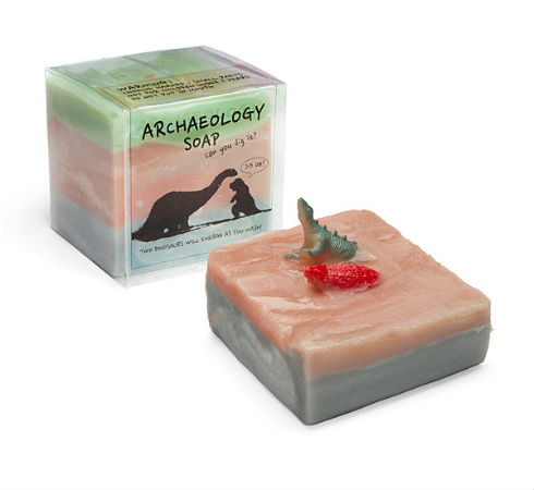 地層のような石けん