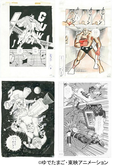 店内では複製原画の展示