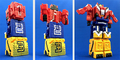 「ミニプラ ジュウオウキング」キューブ変型