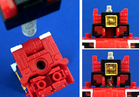 「ミニプラ ジュウオウキング」頭部変型