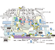 JR東日本 北千住駅 駅構内図