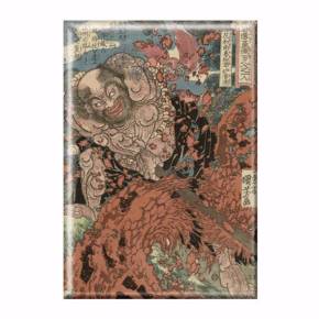 国芳国貞マグネット 歌川国芳根付