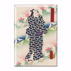 国芳国貞マグネット 歌川国芳根付