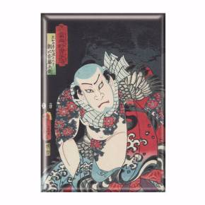 国芳国貞マグネット 歌川国芳根付