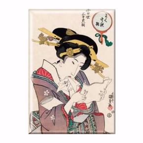 国芳国貞マグネット 歌川国芳根付