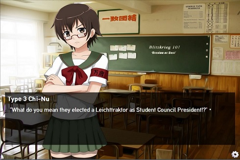 Panzermadelsスクリーンショット委員長キャラと会話