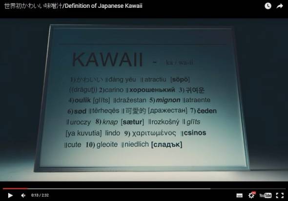 カワイイ味噌汁 原宿味CM