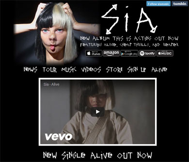 Siaオフィシャルサイト