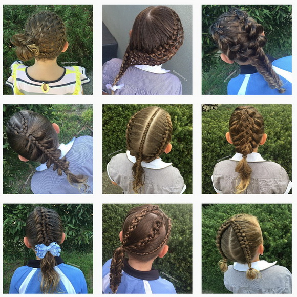 娘のヘアスタイル