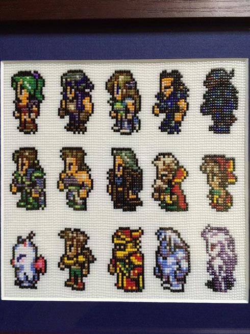 FF6のドット絵をビーズ手芸で