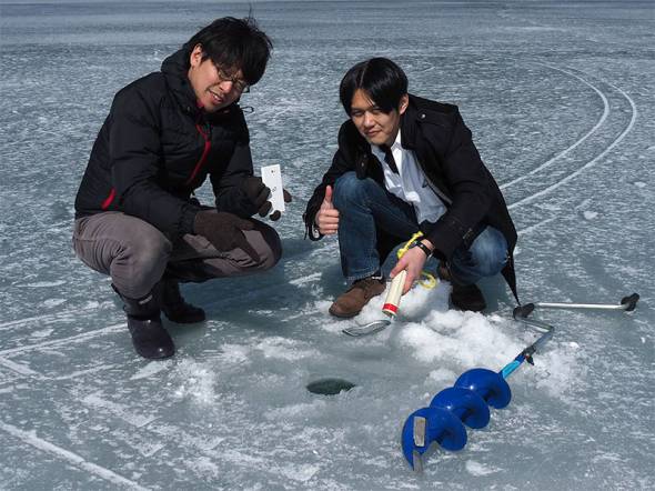 「釣れますか？」arrowsでワカサギ釣り