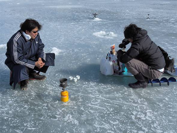 「釣れますか？」arrowsでワカサギ釣り