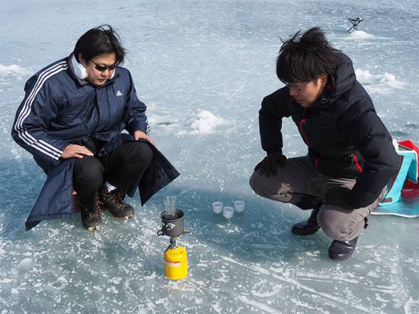 「釣れますか？」arrowsでワカサギ釣り