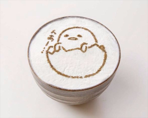 ぐでらてアートほうじ茶らて