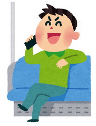 電車の優先座席付近の携帯使用