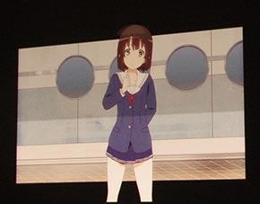 画面から出てくる加藤恵