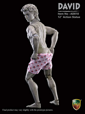 動く1/6「ダビデ像フィギュア」が登場 モザイクなし、パンツ有り