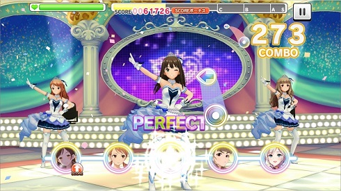デレステプレイ画面「パーフェクト！」