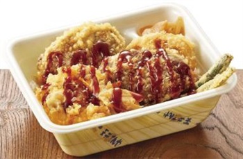 ハンバーグ天丼