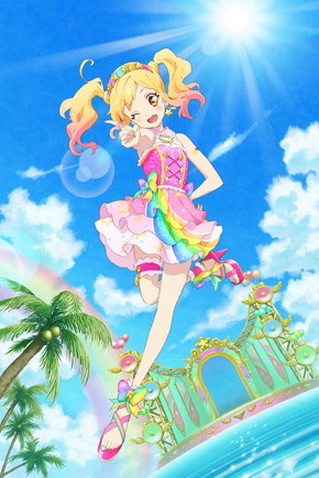 【116】劇場版アイカツスターズ　前売り券　マジカルピンクコーデS4ブロマイド アニメ『アイカツ！』 アイカツ！通信