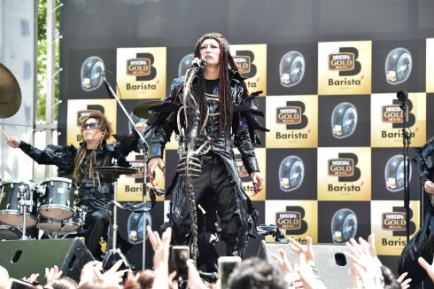 ゲリラライブでのGACKTさん