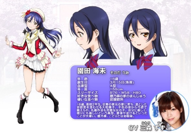 三森さんが声を担当している園田海未