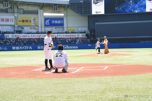 小林幸子始球式