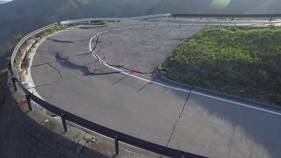 ラピュタの道崩落