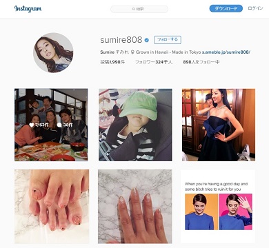 すみれInstagramTOP