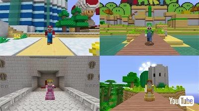 WiiU版マインクラフト「スーパーマリオ・マッシュアップ」