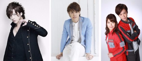 「ウルトラマンの日」イベント1日目のLIVEに出演するDAIGOさん、宮野真守さん、ボイジャーの2人