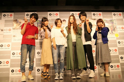 OP＆ED曲の発売記念イベント時の写真