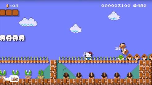 「スーパーマリオメーカー」ハローキティマイメロディ