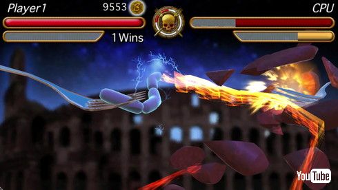 倒したソーセージは粉砕