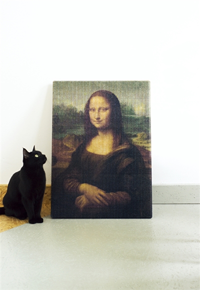 猫用絵画風「モナ・リザ」爪とぎ