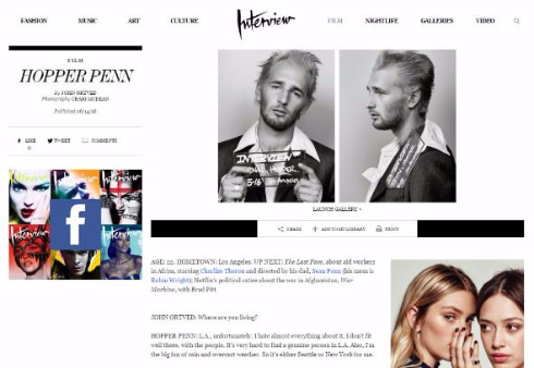 ショーン・ペン息子 ホッパー ステーキ