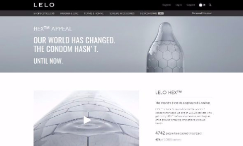 HEXコンドーム LELO 六角形