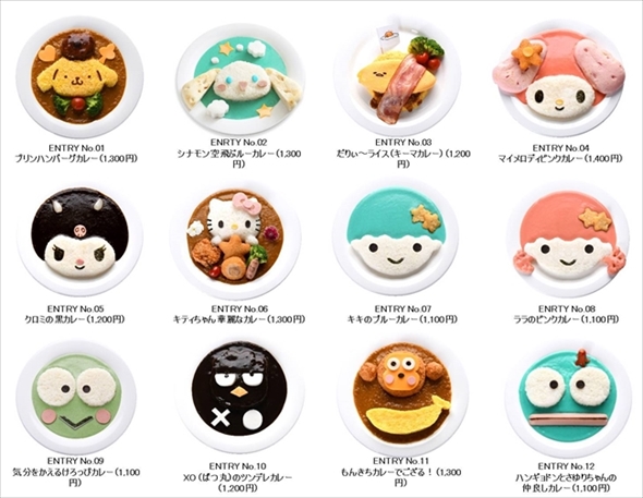 夏のサンリオキャラクターカレー総選挙