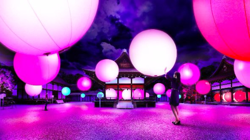 チームラボが下鴨神社で空間演出