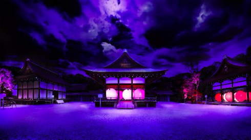 チームラボが下鴨神社でメディアアート