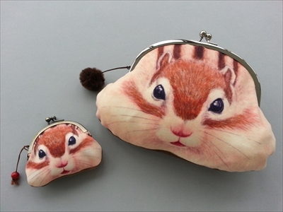 フェリシモ　ほおぶくろがま口・ビッグ