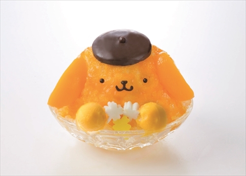 ポムポムプリンカフェ　ポムポムプリンのカキ氷